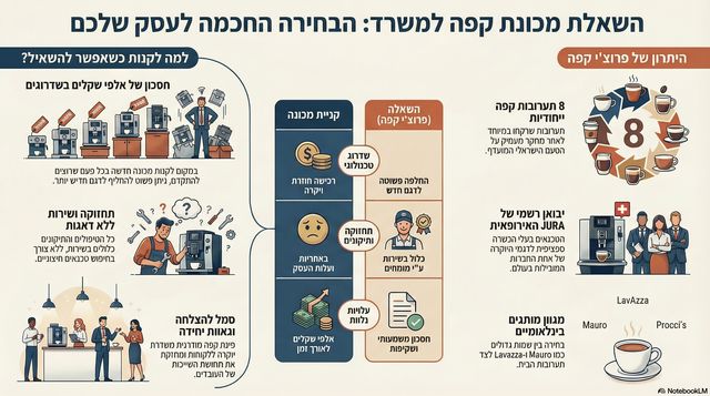 השאלת מכונת קפה למשרדים